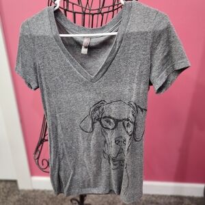 V neck dog tshirt